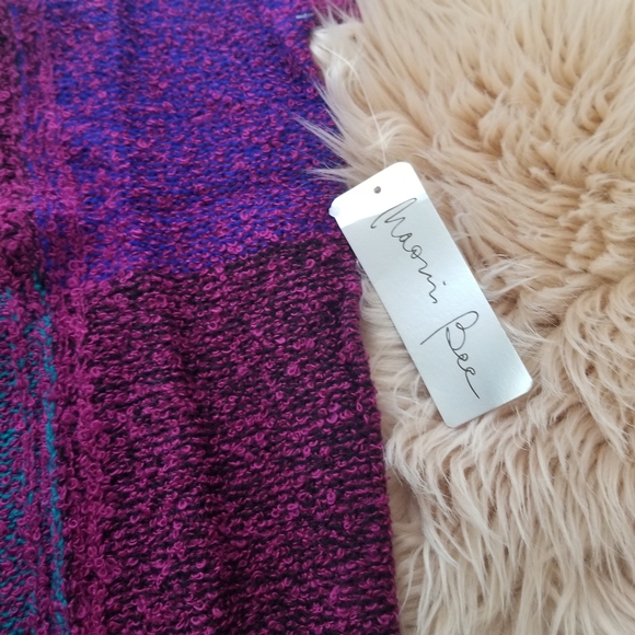 MAORI BEE COLOR BLOCK MULTICOLOR KNIT TOP - Picture 4 of 7